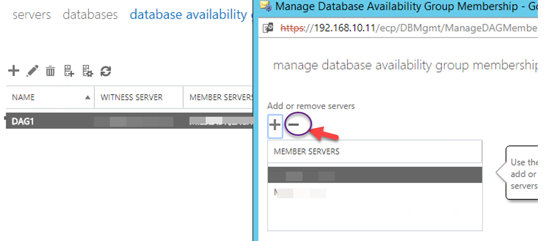 Remove Dag Configuration Exchange 2013