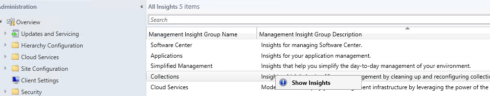 SCCM Management Insights